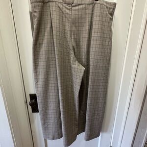 Anthropology Women’s Wide Leg  Plaid Pants